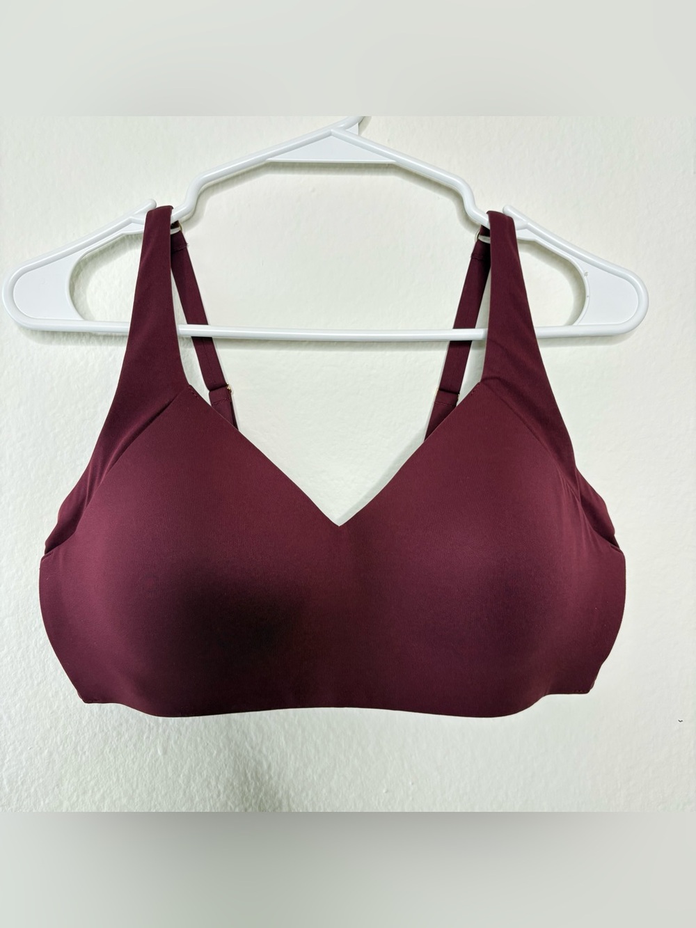ThirdLove Smoothing Wireless Bra Size Large Cranberry